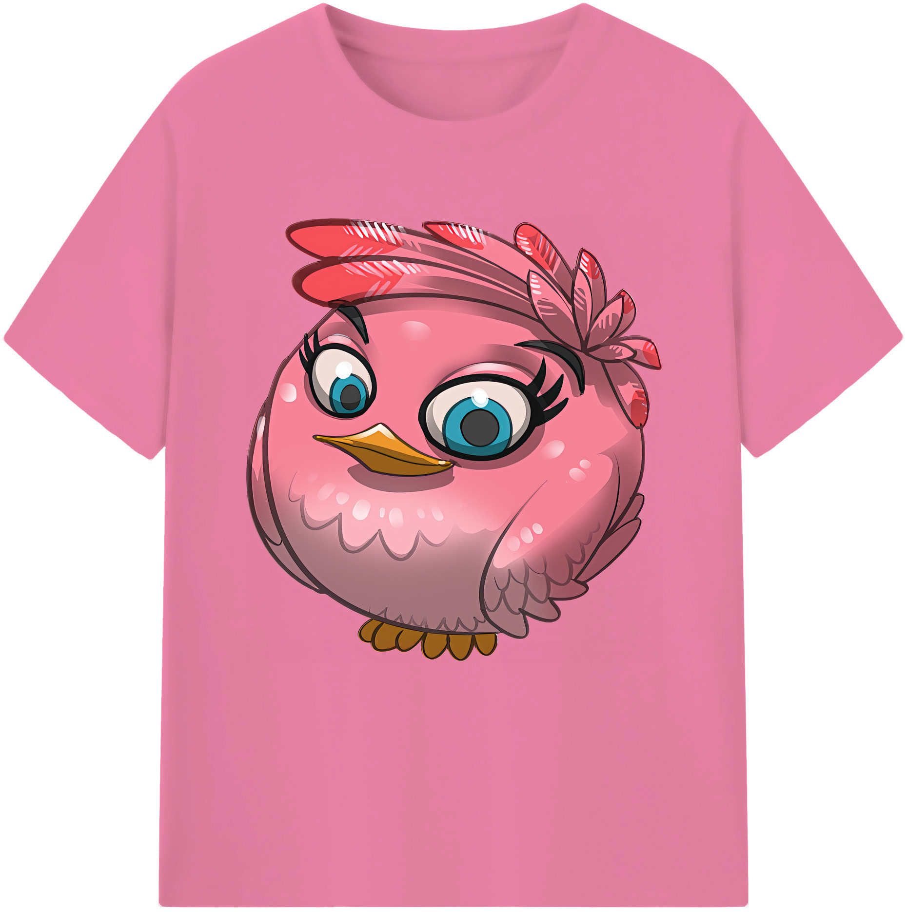 （画像用） Angry Birds アングリーバード 綿100％半袖Tシャツ（フロントプリント）